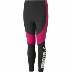 Puma FAVORITE LOGO HIGH-WAIST 7/8 TIGHTS G Dívčí legíny, černá, velikost 164