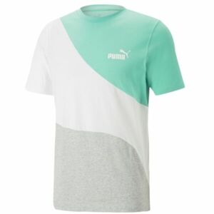 Puma POWER CAT TEE Pánské triko, šedá, veľkosť M