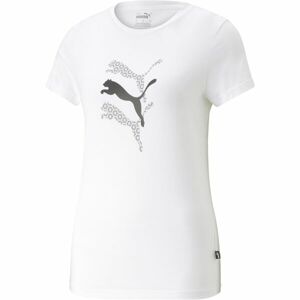 Puma GRAPHICS LAZER CUT TEE Dámské triko, bílá, velikost L