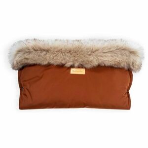 BEZTROSKA GLOVE WITH FUR Rukávník s kožešinou, béžová, velikost UNI