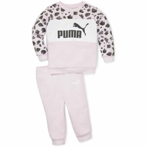 Puma ESS+ MATES INFANTS JOGGER FL DESERT Dětská tepláková souprava, růžová, velikost 92