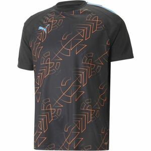 Puma TEAMLIGA GRAPHIC JERSEY Pánské fotbalové triko, černá, velikost XL