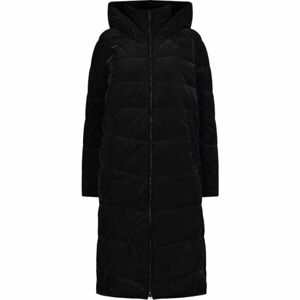 CMP WOMAN COAT FIX HOOD Dámská parka, černá, veľkosť 38