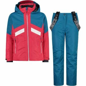 CMP KID G SET JACKET AND PANT Dívčí lyžařský komplet, modrá, veľkosť 152