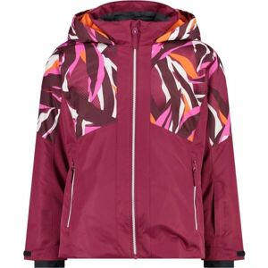 CMP KID G JACKET FIX HOOD Dívčí lyžařská bunda, vínová, velikost