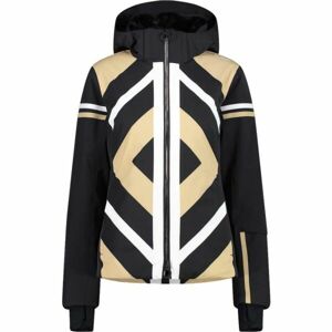 CMP WOMAN JACKET ZIP HOOD Dámská lyžařská bunda, černá, veľkosť 38