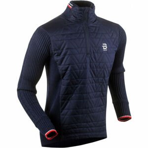 Daehlie HALF ZIP COMFY Sportovní svetr, tmavě modrá, velikost 2XL