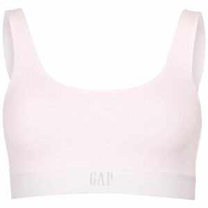 GAP STRETCH COTTON LOGO BRALETTE Dámská podprsenka, bílá, velikost M