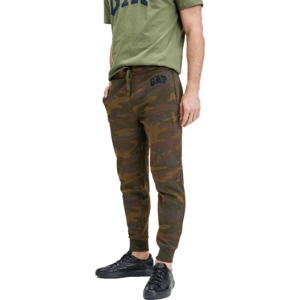 GAP V-HERITAGE LOGO JOGGER Pánské tepláky, khaki, velikost S