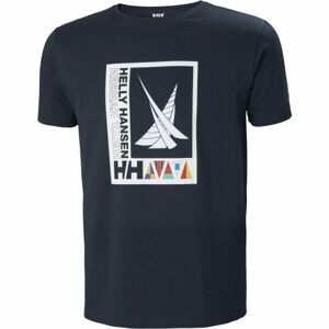 Helly Hansen SHORELINE T-SHIRT 2.0 Pánské triko, tmavě modrá, velikost M