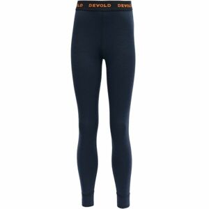 Devold DUO ACTIVE MERINO LONGS JR Dětské termo kalhoty, tmavě modrá, velikost