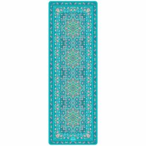 YOGGYS DESIGN YOGA MAT 5.5 MM MARRAKESH Podložka na jógu designová, tyrkysová, velikost