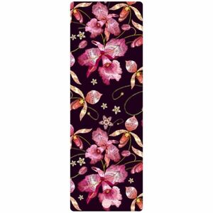 YOGGYS TRAVEL YOGA MAT 1 MM WILD ORCHID Podložka na jógu cestovní, černá, velikost