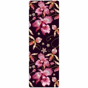 YOGGYS TRAVEL YOGA MAT 1 MM WILD ORCHID Podložka na jógu cestovní, černá, velikost UNI