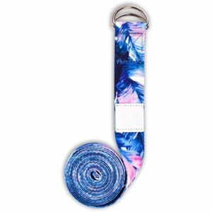YOGGYS YOGA BELT Protahovací pásek, modrá, velikost