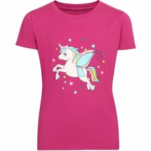 NAX GORETO Dívčí tričko, růžová, velikost 104-110