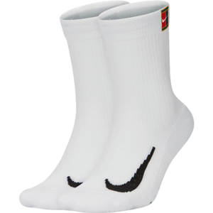 Nike MULTIPLIER CREW 2PR CUSH Unisexové ponožky, bílá, velikost 34-38
