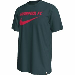 Nike LFC M NK SWOOSH TEE Pánské tričko, tmavě zelená, velikost M