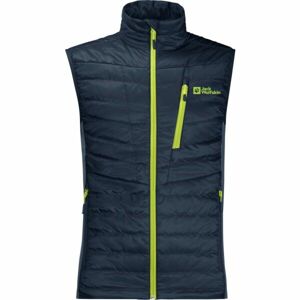 Jack Wolfskin ROUTEBURN PRO INS VEST M Pánská outdoorová vesta, tmavě modrá, velikost M