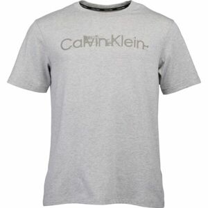 Calvin Klein ESSENTIALS PW S/S Pánské tričko, šedá, velikost XL