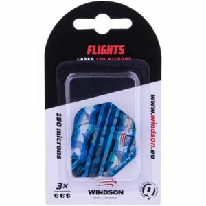 Windson FLUX LASER Set tří letek k šipkám, modrá, velikost UNI