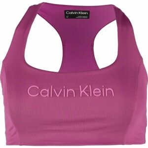 Calvin Klein ESSENTIALS PW MEDIUM SUPPORT SPORTS BRA Dámská sportovní podprsenka, růžová, velikost L