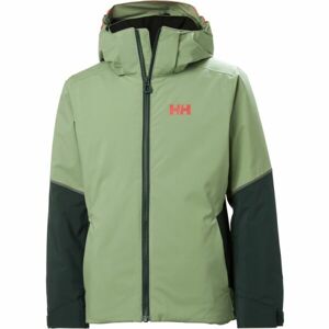 Helly Hansen JR JEWEL JACKET Dívčí lyžařská bunda, zelená, velikost 10