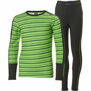 Helly Hansen JR GRAPHIC LIFA MERINO SET Juniorský funkční set, zelená, velikost 12