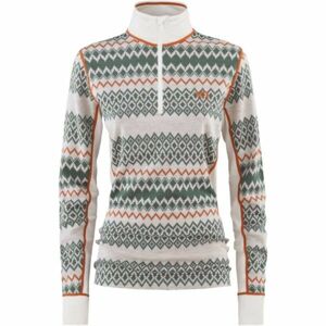 KARI TRAA AGNES HALF ZIP Dámský rolák, bílá, velikost L