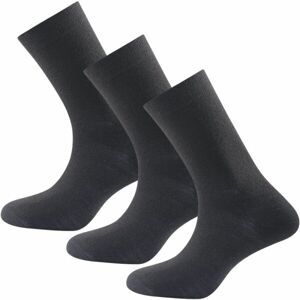 Devold DAILY MERINO MEDIUM SOCK 3PK Unisex ponožky, černá, veľkosť 36-40