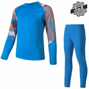 Sensor MERINO IMPRESS SET JNR Dětský juniorský set, modrá, veľkosť 110