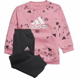 adidas I BLUV Q3 CSET Dívčí tepláková souprava, růžová, veľkosť 104