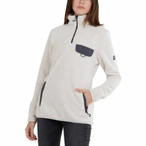 FUNDANGO VINONA FLEECE PULLOVER Dámská mikina, bílá, velikost