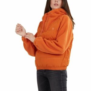 FUNDANGO FRILA HYBRID JACKET Dámská hybridní bunda, oranžová, velikost