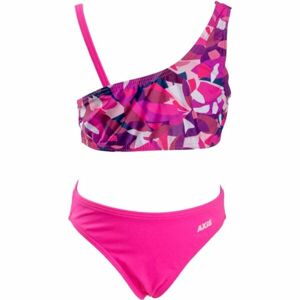 Axis GIRLS' TWO-PIECE SWIMSUIT Dívčí dvoudílné plavky, růžová, velikost 128