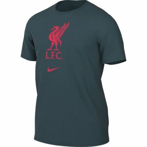 Nike LIVERPOOL FC CREST Pánské tričko, tmavě zelená, velikost XL