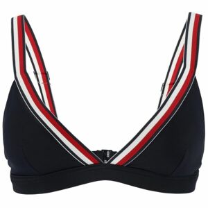 Tommy Hilfiger TH GLOBAL STRIPE-TRIANGLE RP Dámský vrchní díl plavek, tmavě modrá, velikost XL