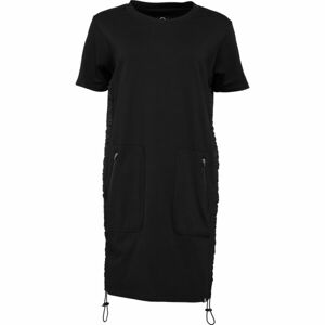 Northfinder ARRERA Dámské oversize šaty, černá, velikost S
