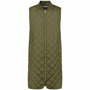 Geox W ASHEELY JACKET - SOFT DULL P Dámská vesta, khaki, velikost 40