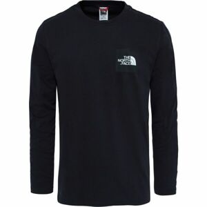 The North Face M L/S FINE TEE Pánské triko, černá, velikost M