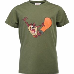 LOONEY TUNES TAZ Chlapecké triko, khaki, velikost 116-122