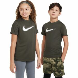 Nike DF TRPHY23 SS TOP GX Dětské tričko, khaki, velikost L