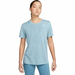 Nike NK DF TEE RLGD LBR Dámské tréninkové tričko, světle modrá, velikost L