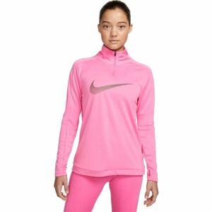 Nike NK DF SWOOSH HBR HZ Dámská mikina, růžová, velikost L