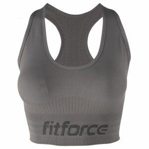 Fitforce SANCY Dámská fitness podprsenka, šedá, velikost