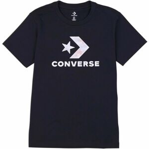 Converse SEASONAL STAR CHEVRON SS TEE Dámské tričko, černá, velikost L
