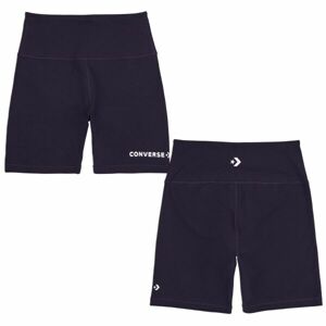Converse WORDMARK BIKE SHORT Dámské šortky, černá, velikost