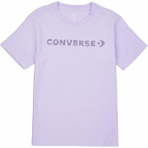 Converse WORDMARK SS TEE Dámské tričko, fialová, velikost M