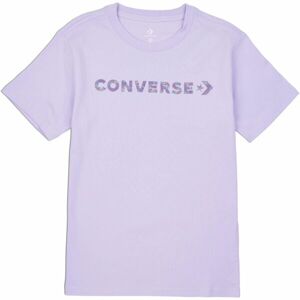 Converse WORDMARK SS TEE Dámské tričko, fialová, velikost XS