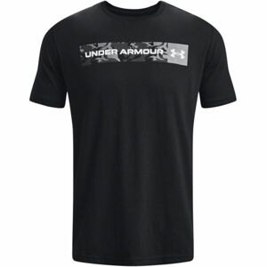 Under Armour CAMO CHEST STRIPE Pánské triko, černá, veľkosť S